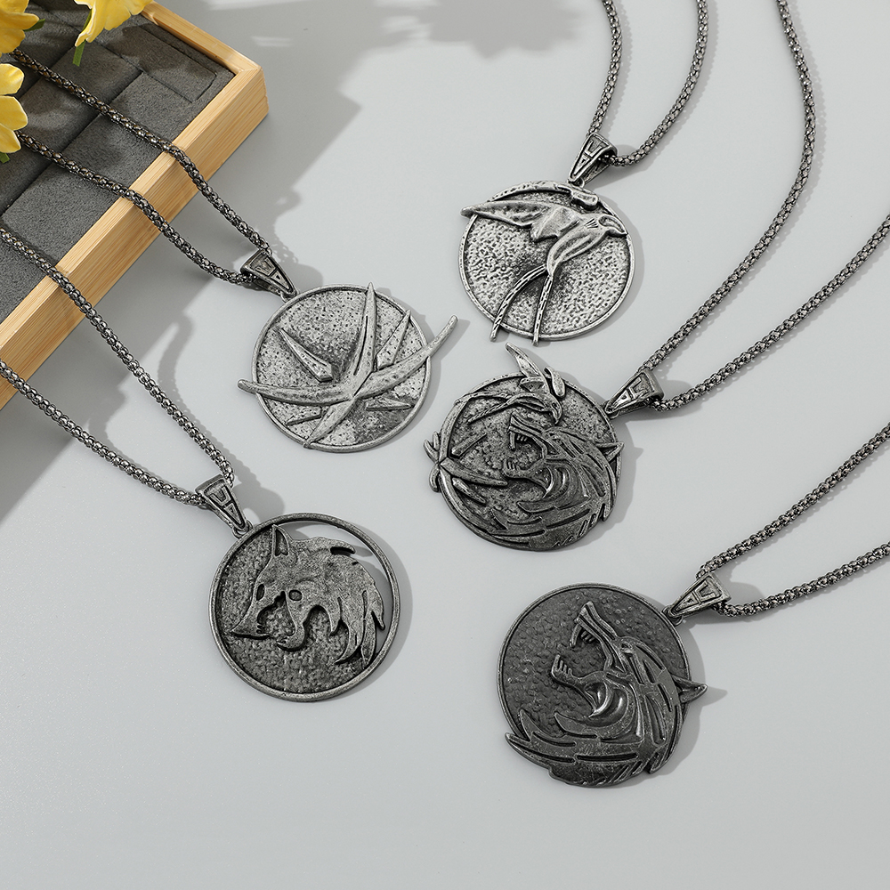 Wolf Jewelry & Watches Tampa Reviews - Retro Punk Wizard Necklace Monster Hunter