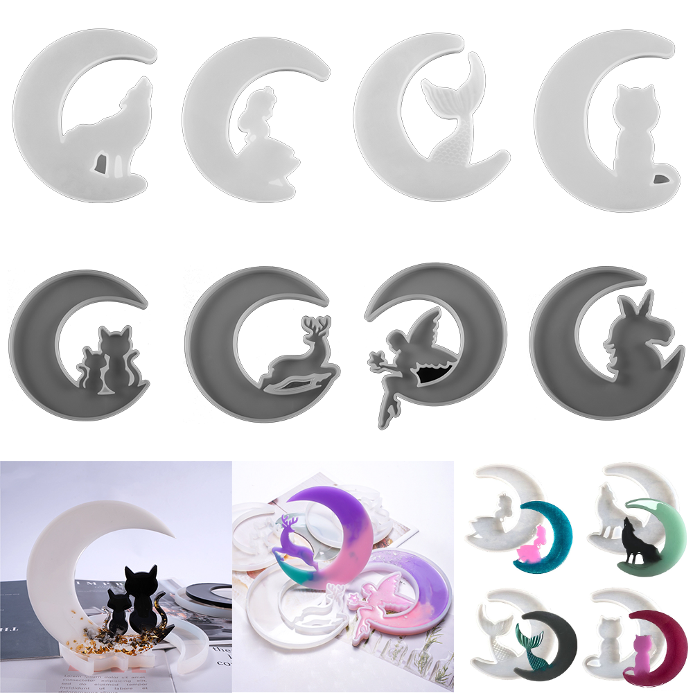 Wolf Jewelry & Watches Tampa Reviews - Smiley Moon Resin Mold Mirror Moon
