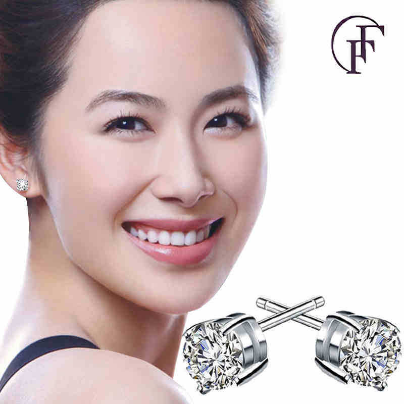 Hot SellingFashion Four-Prong  - đánh giá và giá Diamond Stud Earrings