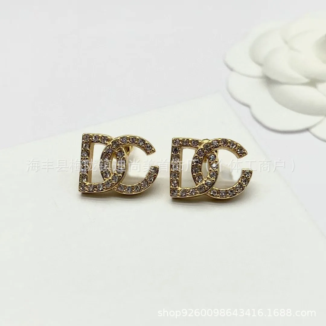 2026 Dujia Retro Colored Diamo - đánh giá và giá Diamond Stud Earrings