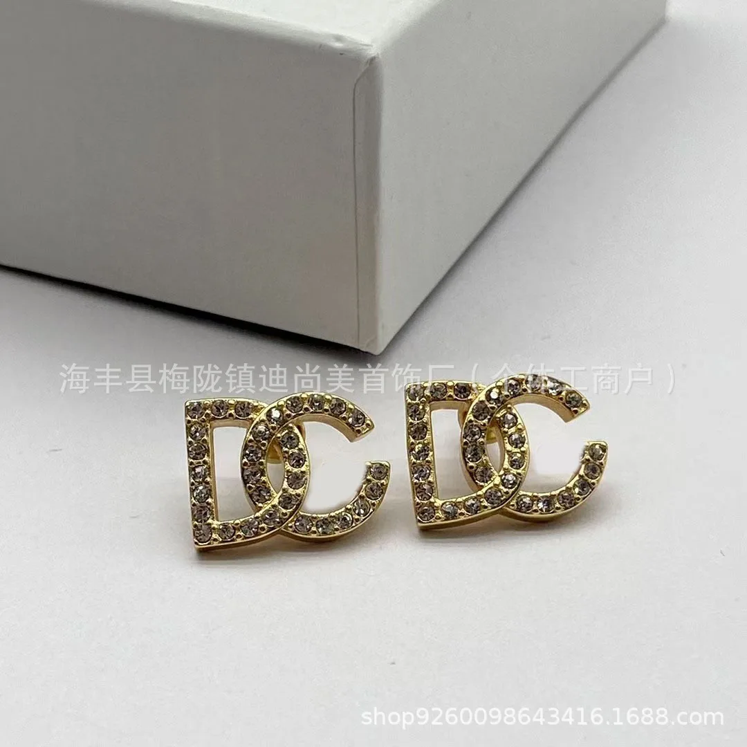 2026 Dujia Retro Colored Diamo - đánh giá và giá Diamond Stud Earrings