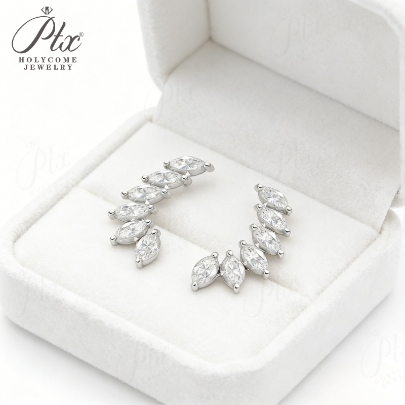 Stud Earrings 6-stone Marquise - đánh giá và giá Diamond Stud Earrings