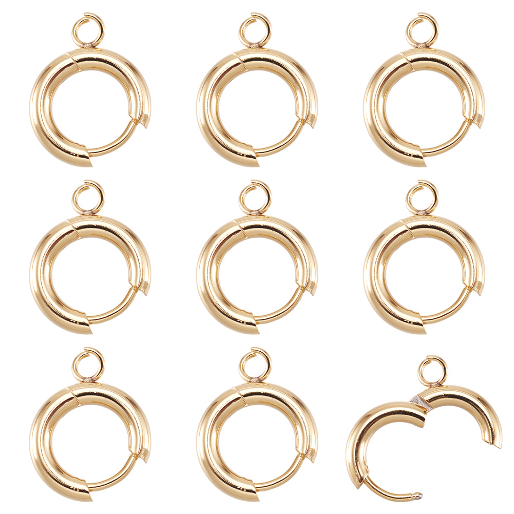 10pcs 201 Stainless Steel Hugg - đánh giá và giá Hoop Earrings