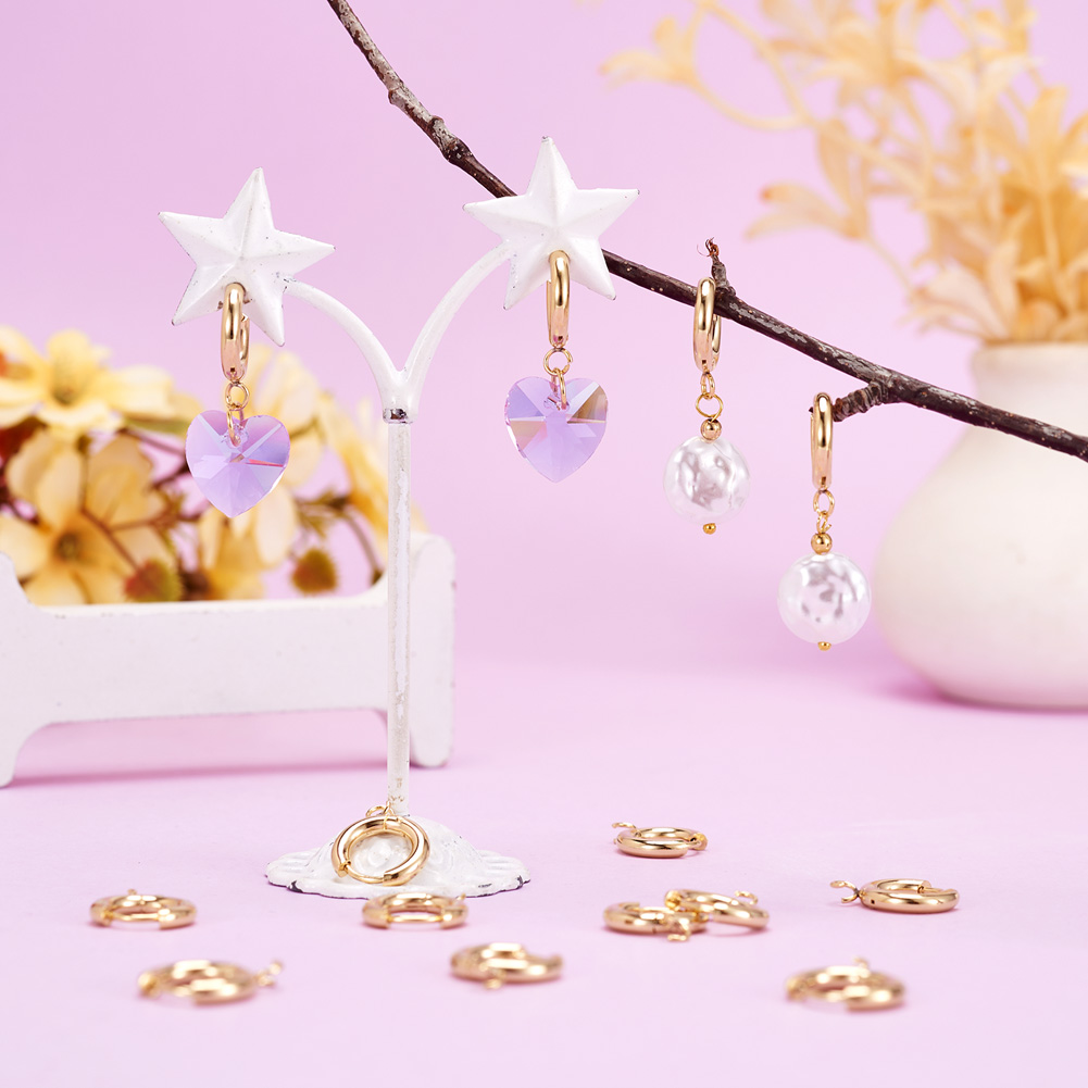 10pcs 201 Stainless Steel Hugg - đánh giá và giá Hoop Earrings