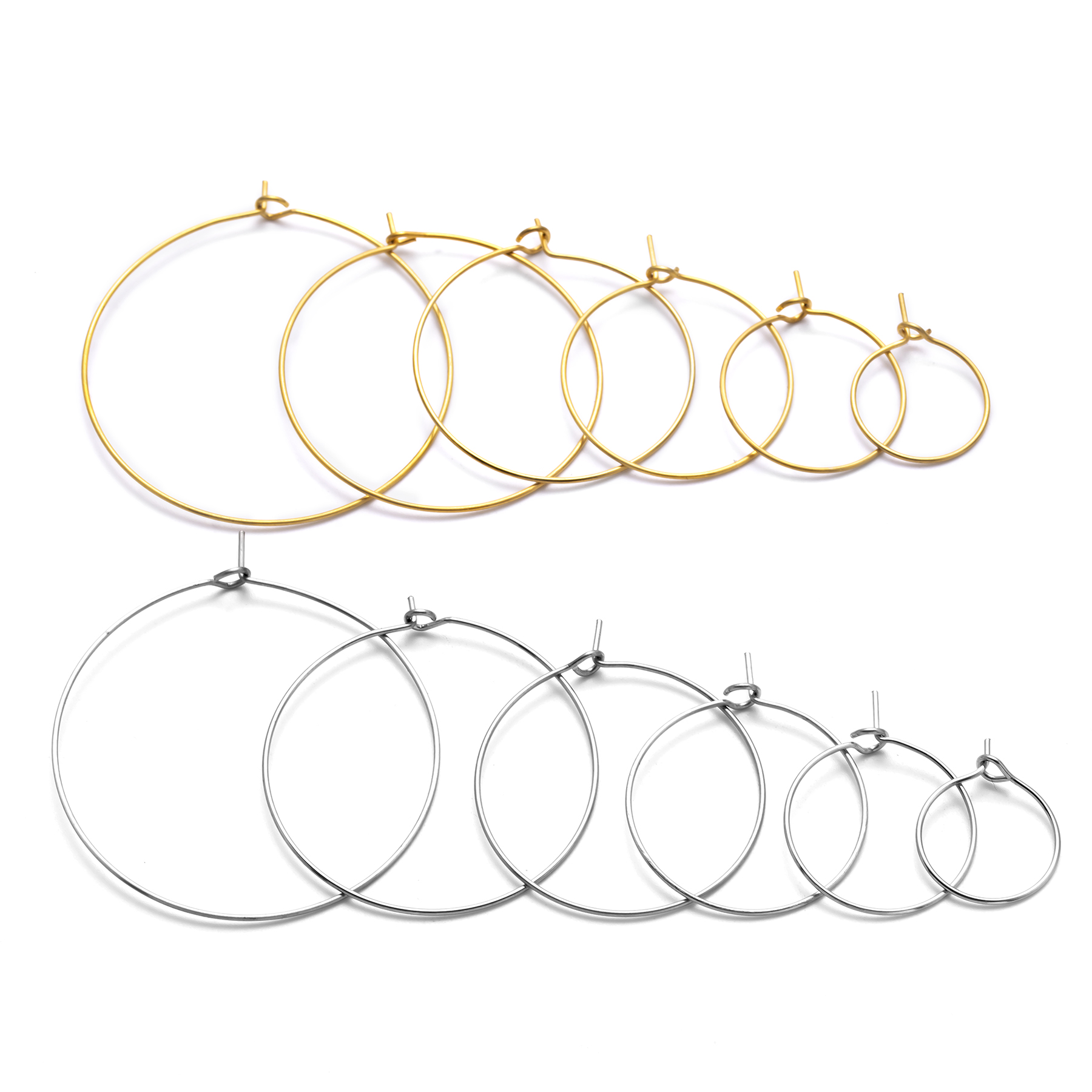 10pcs(5 Pairs) Stainless Steel - đánh giá và giá Hoop Earrings