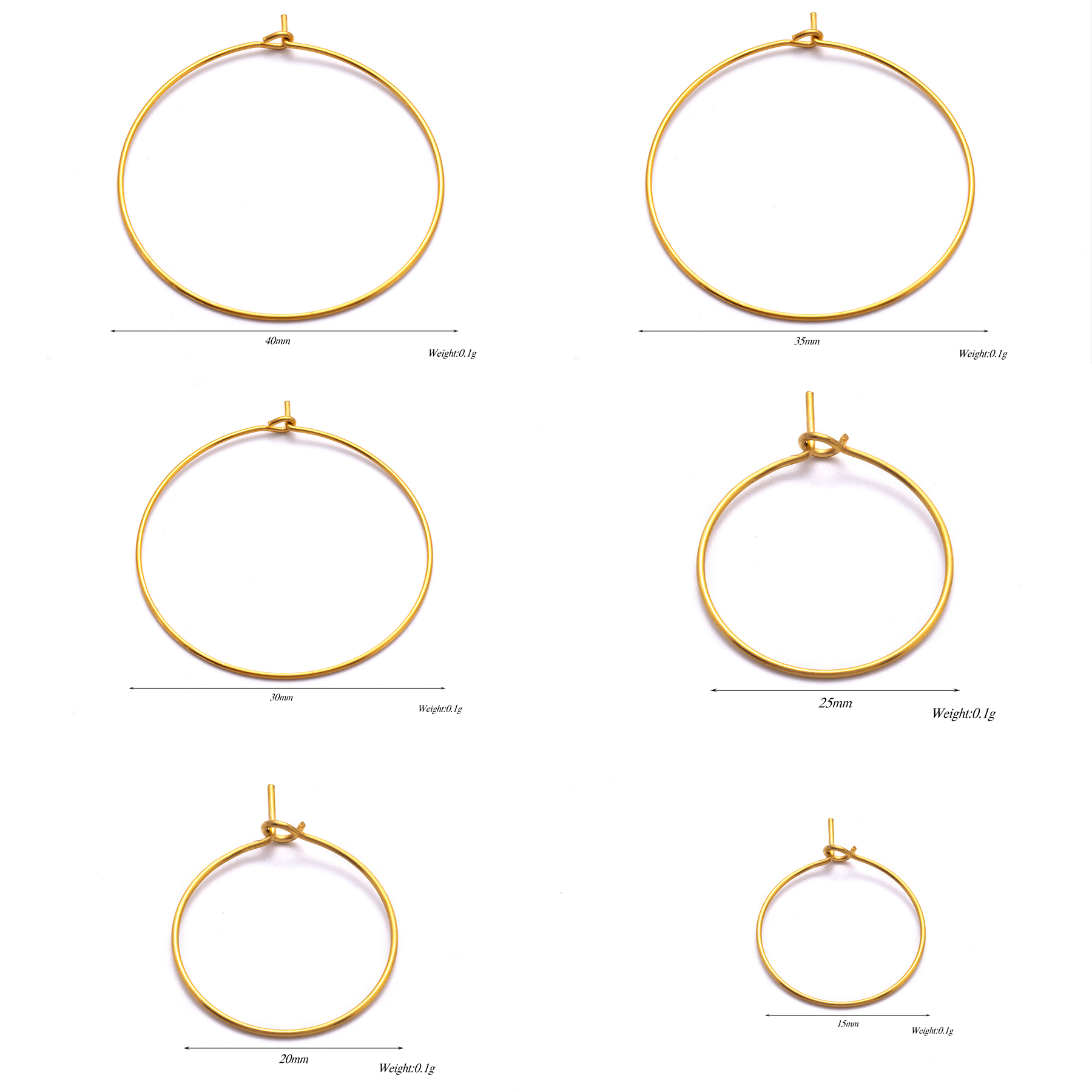10pcs(5 Pairs) Stainless Steel - đánh giá và giá Hoop Earrings