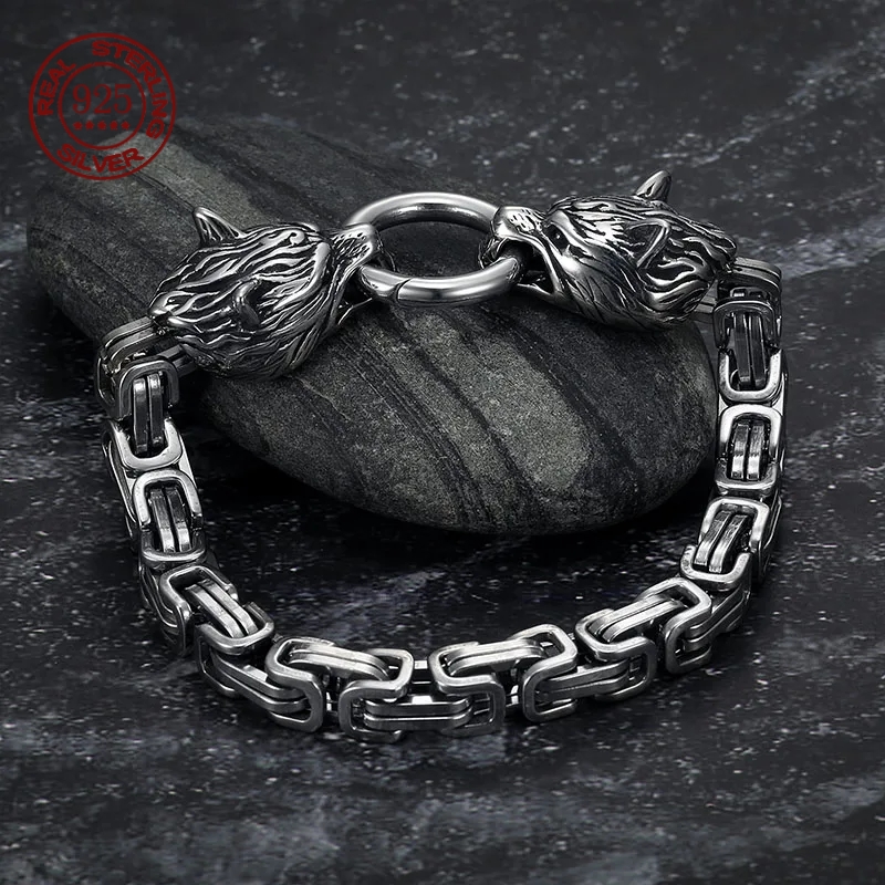 S925 Sterling Silver Double Wo - đánh giá và giá Wolf Jewelry & Watches Tampa Reviews