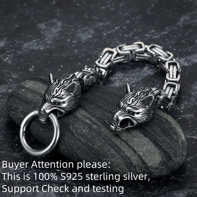 S925 Sterling Silver Double Wo - đánh giá và giá Wolf Jewelry & Watches Tampa Reviews