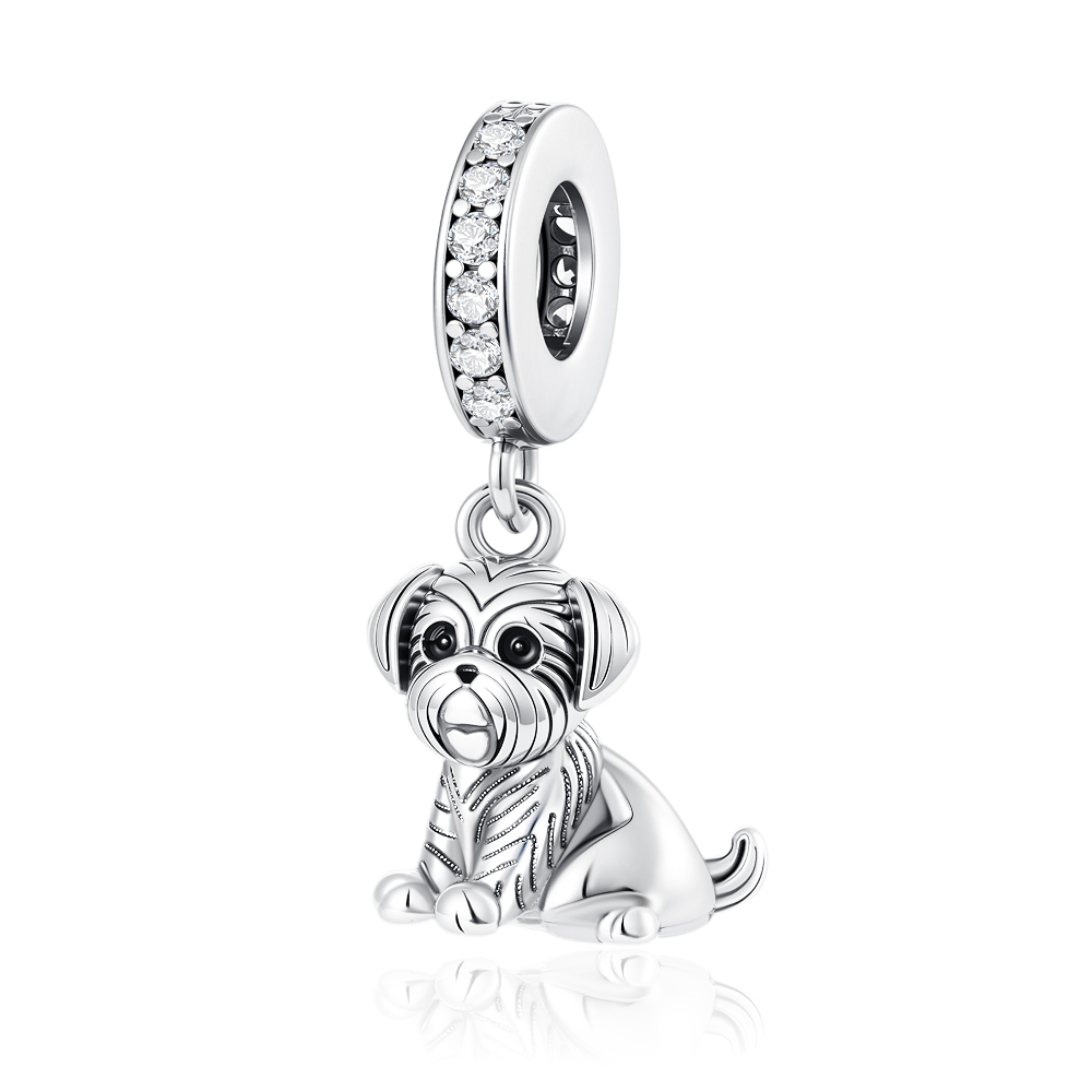 Shiny Zircon Puppy Wolf Charms - đánh giá và giá Wolf Jewelry & Watches Tampa Reviews
