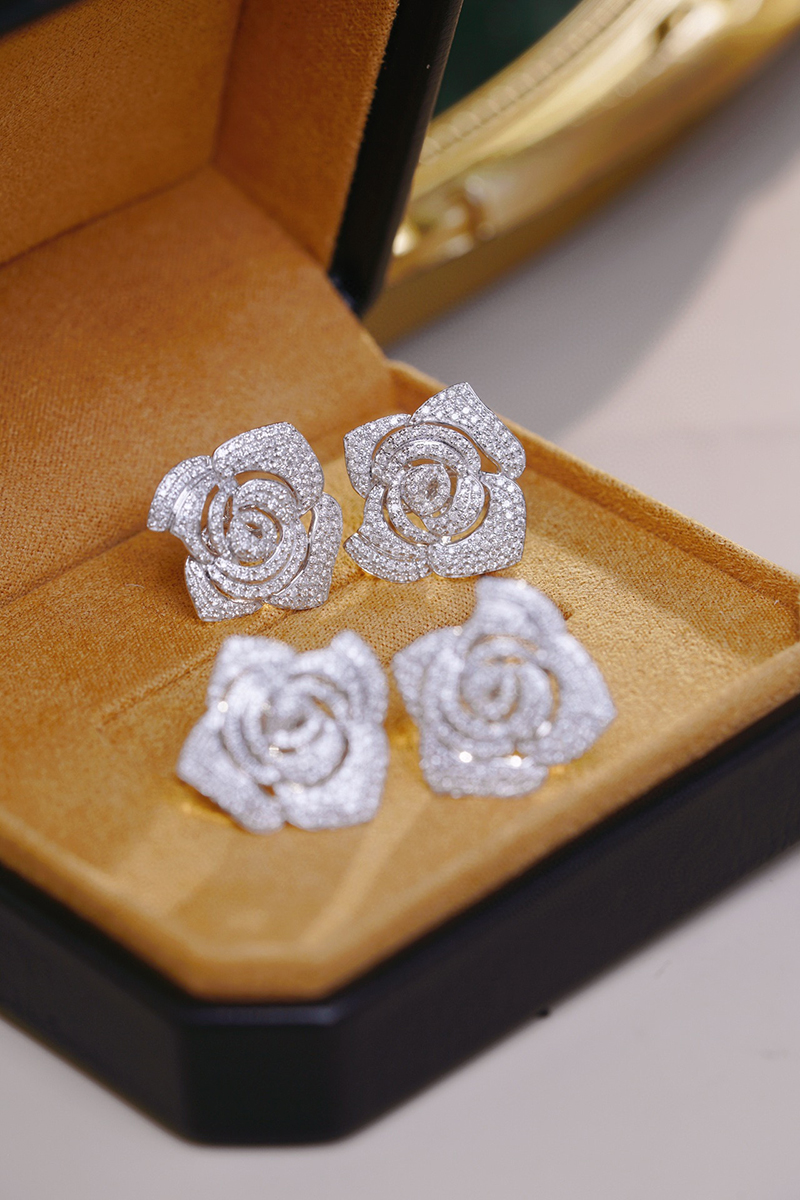 LUOWEND 100% 18K White Gold Ea - đánh giá và giá Diamond Stud Earrings