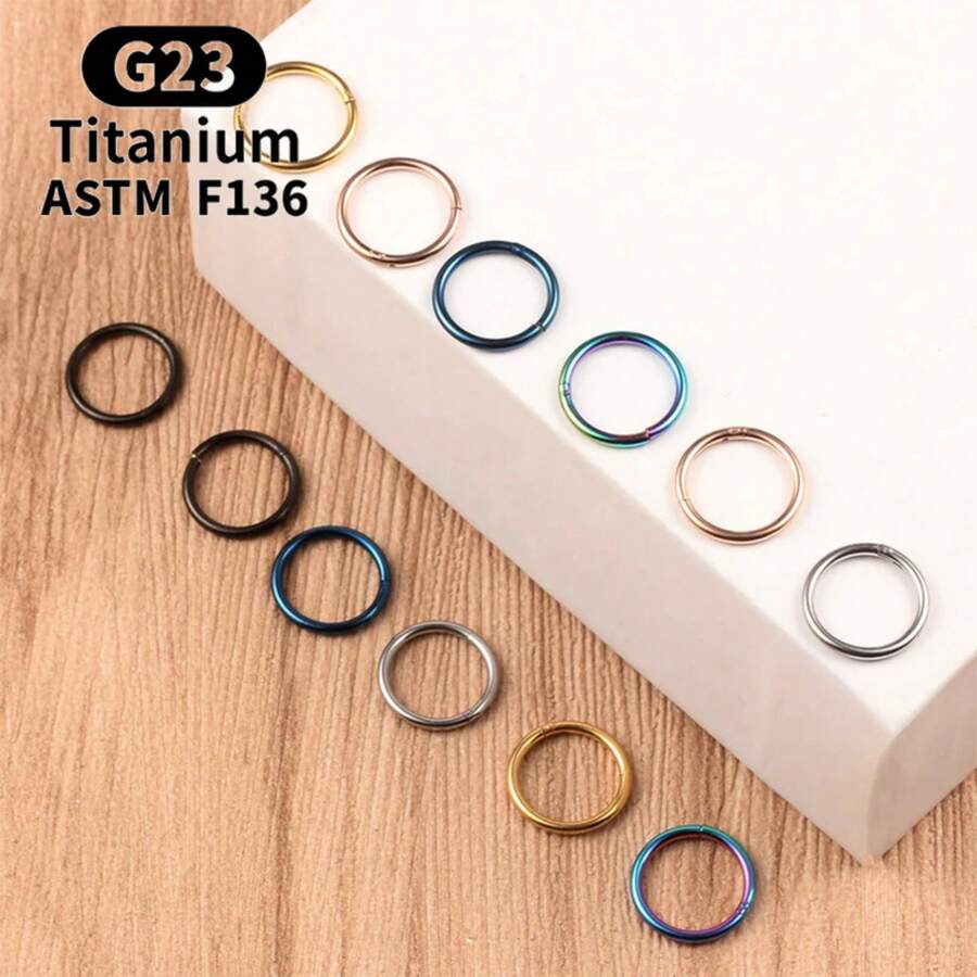 G23 Titanium Small Circle Nose - đánh giá và giá Hoop Earrings