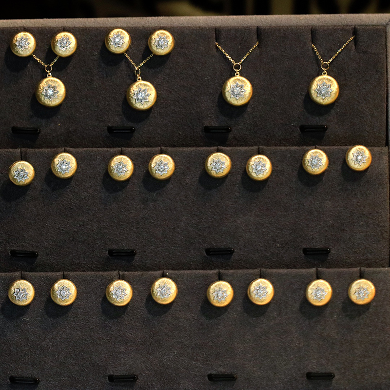 LUOWEND 100% 18K Yellow Gold E - đánh giá và giá Diamond Stud Earrings
