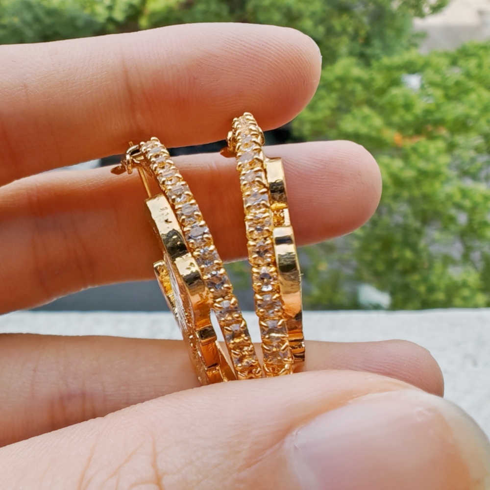 LeeChee Mini White Zircon Cust - đánh giá và giá Diamond Stud Earrings