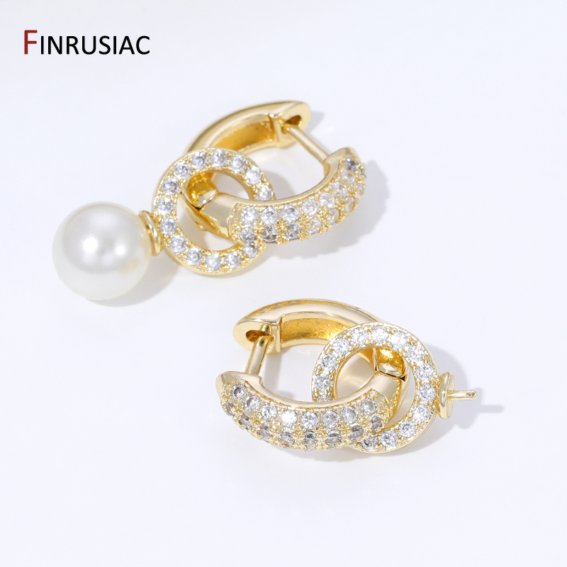 18K Gold Plated Brass Inlaid Z - đánh giá và giá Hoop Earrings