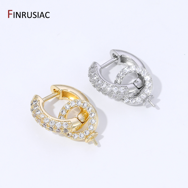 18K Gold Plated Brass Inlaid Z - đánh giá và giá Hoop Earrings