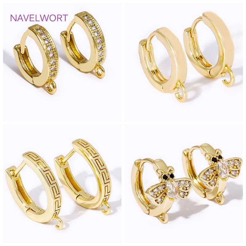 Luxury 18K Gold Plated Brass R - đánh giá và giá Hoop Earrings