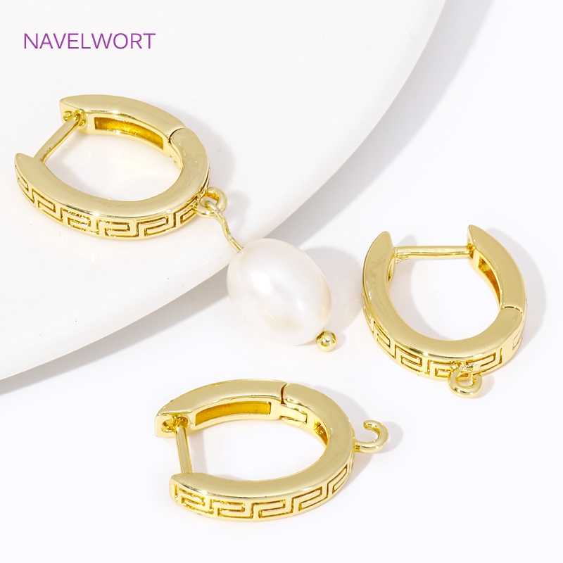 Luxury 18K Gold Plated Brass R - đánh giá và giá Hoop Earrings
