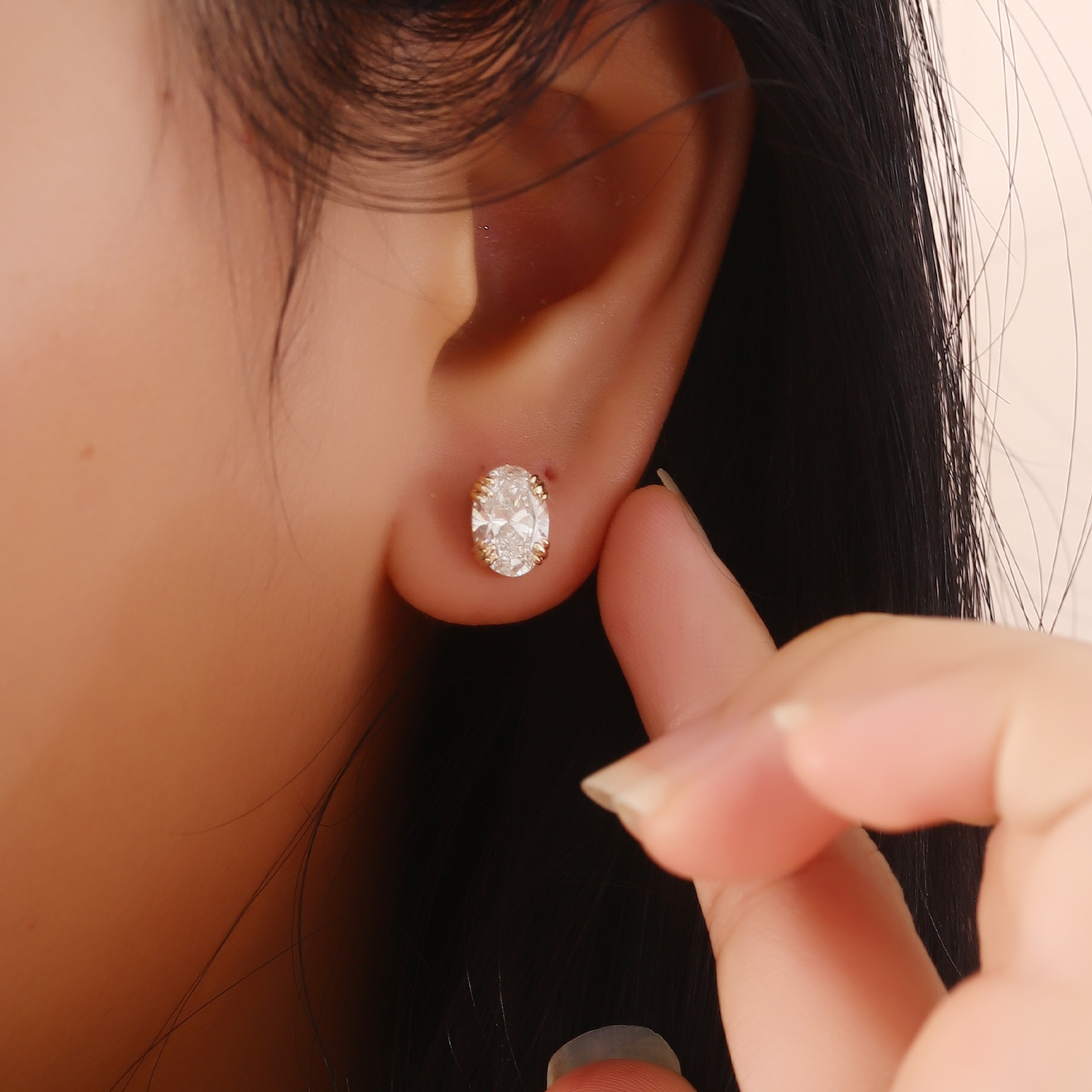 Provence Luxury Oval cut Earri - đánh giá và giá Diamond Stud Earrings