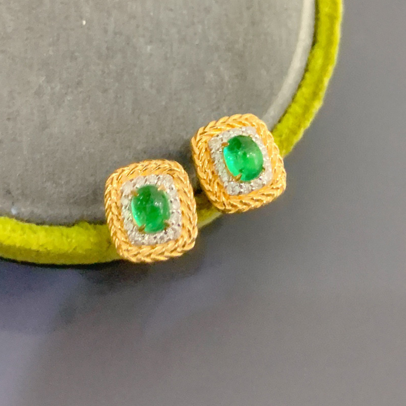 Aazuo Real 18K Yellow Gold Nat - đánh giá và giá Diamond Stud Earrings