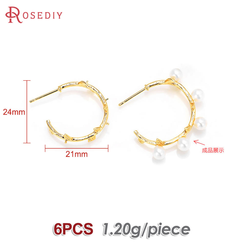 6PCS 18K Gold Color Brass with - đánh giá và giá Hoop Earrings