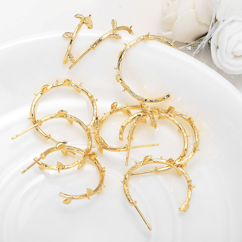 6PCS 18K Gold Color Brass with - đánh giá và giá Hoop Earrings