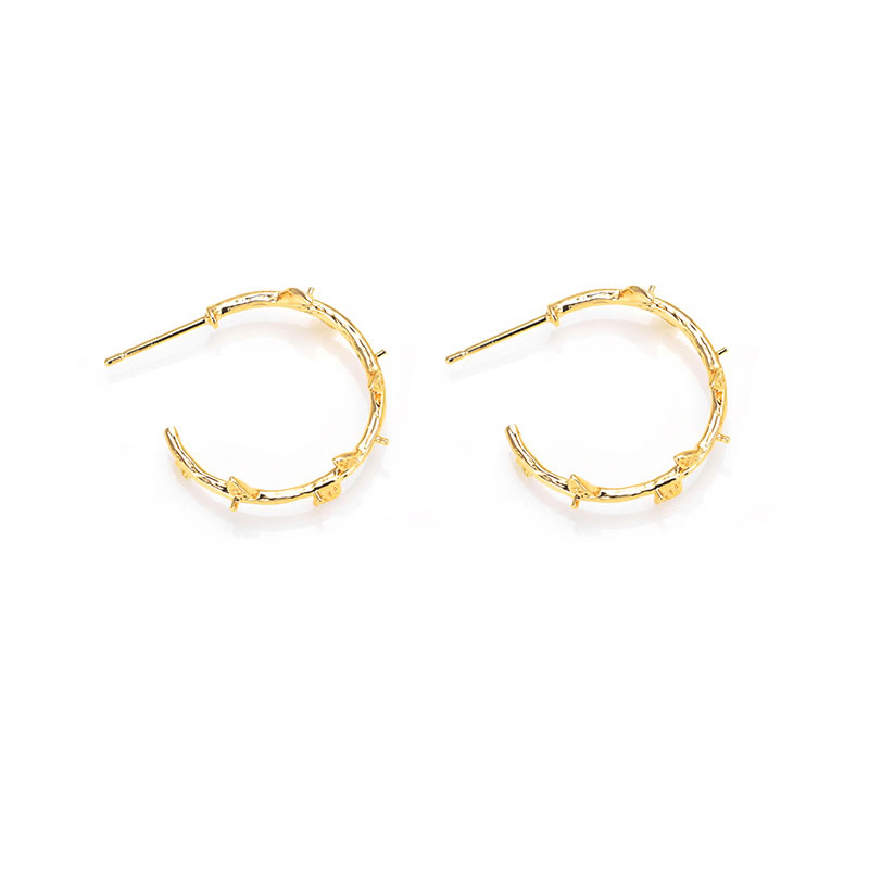 6PCS 18K Gold Color Brass with - đánh giá và giá Hoop Earrings