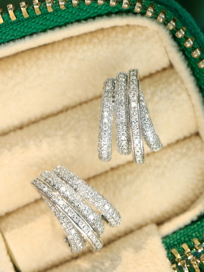 LUOWEND 100% 18K White Gold Ea - đánh giá và giá Diamond Stud Earrings