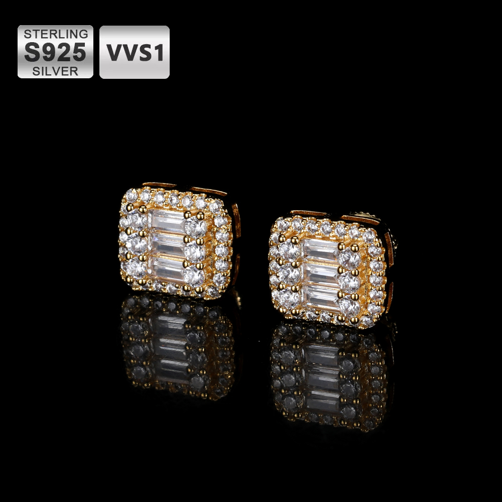 ICEBLING GRA VVS Rectangular E - đánh giá và giá Diamond Stud Earrings