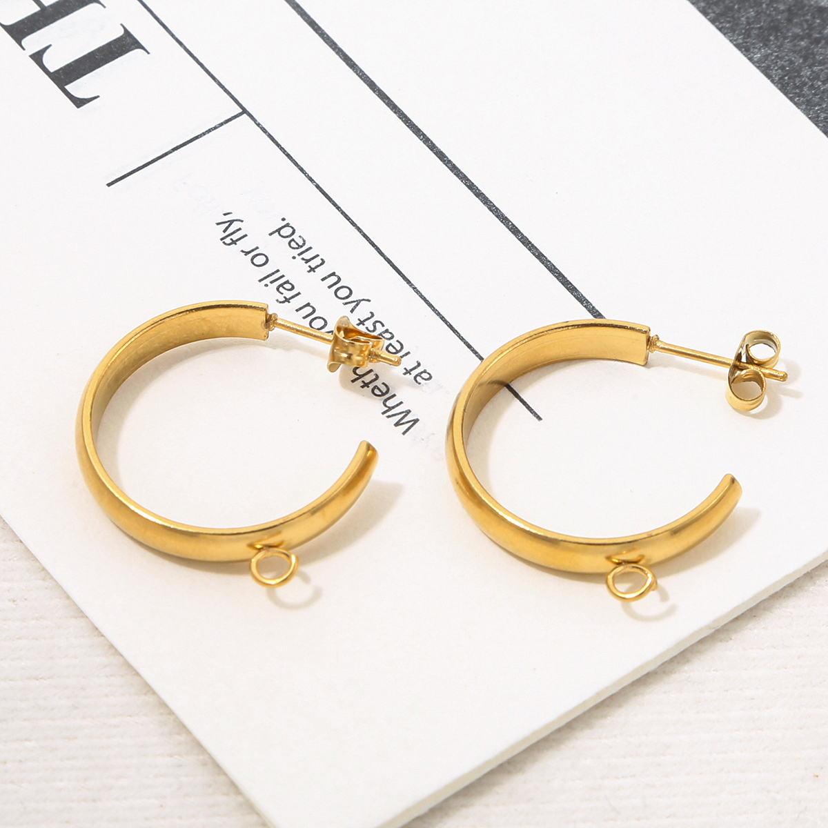 10pcs Stainless Steel Hooks C  - đánh giá và giá Hoop Earrings