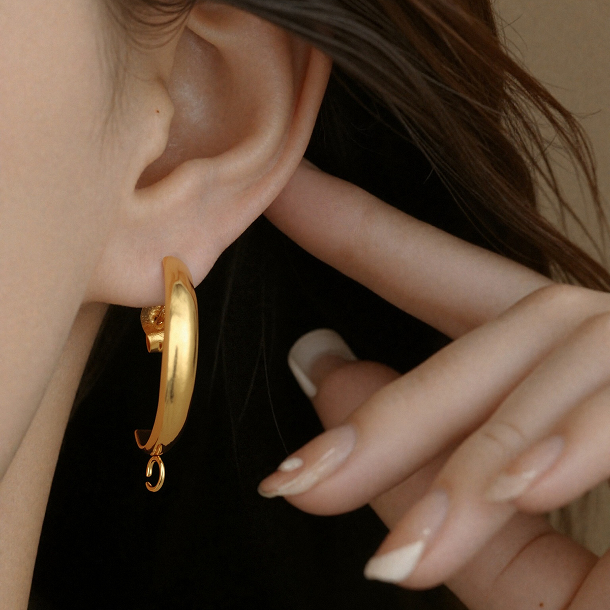 10pcs Stainless Steel Hooks C  - đánh giá và giá Hoop Earrings