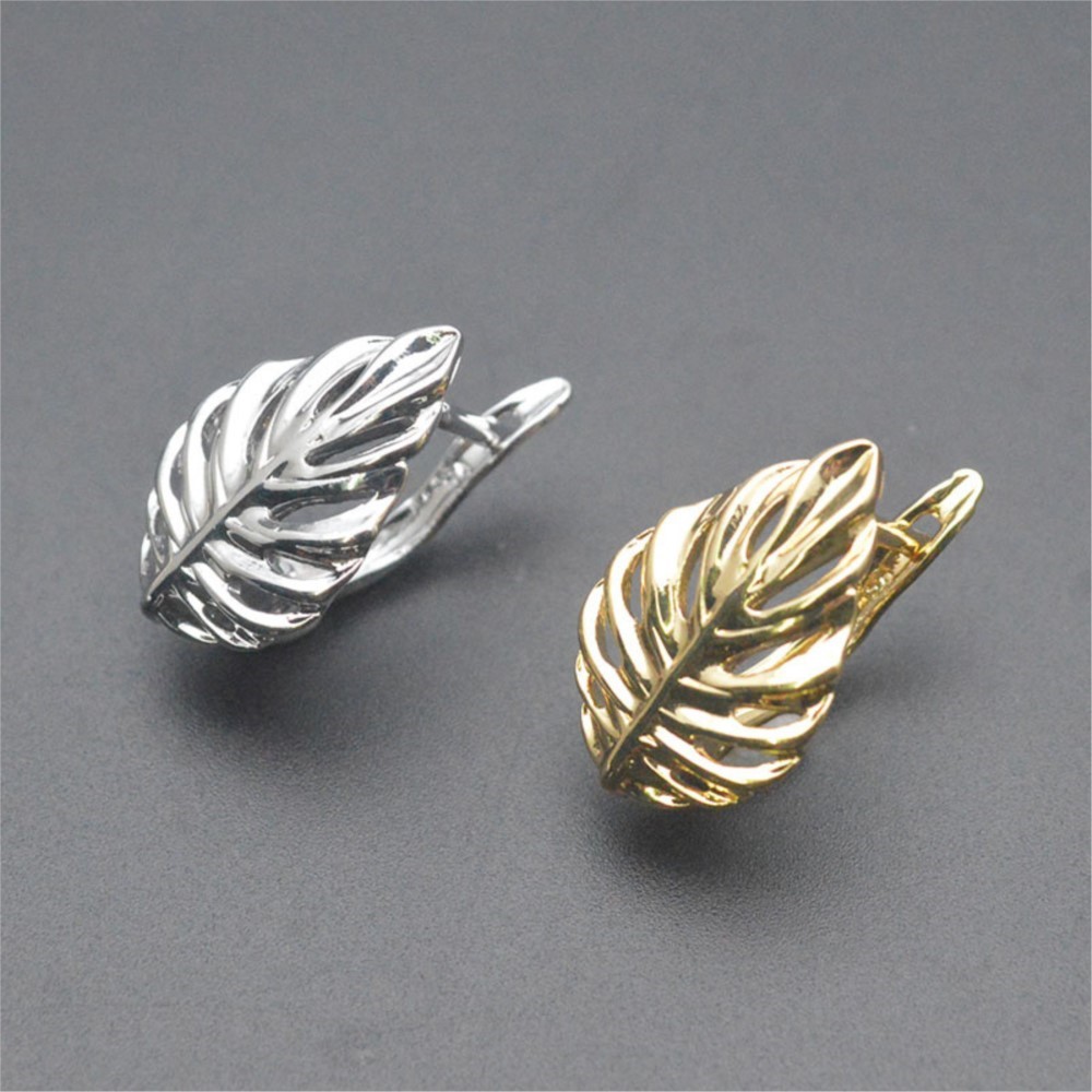 1/2Pcs 18K Gold Plated Brass L - đánh giá và giá Hoop Earrings